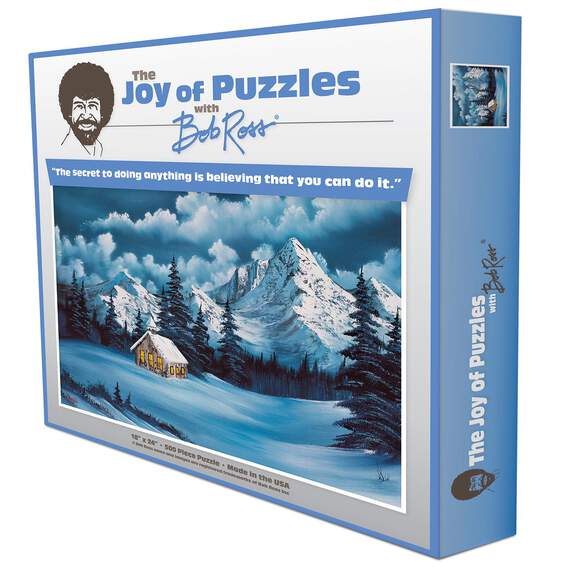 Bob Ross Winter Scene 500-Piece Puzzle, , large image number 1