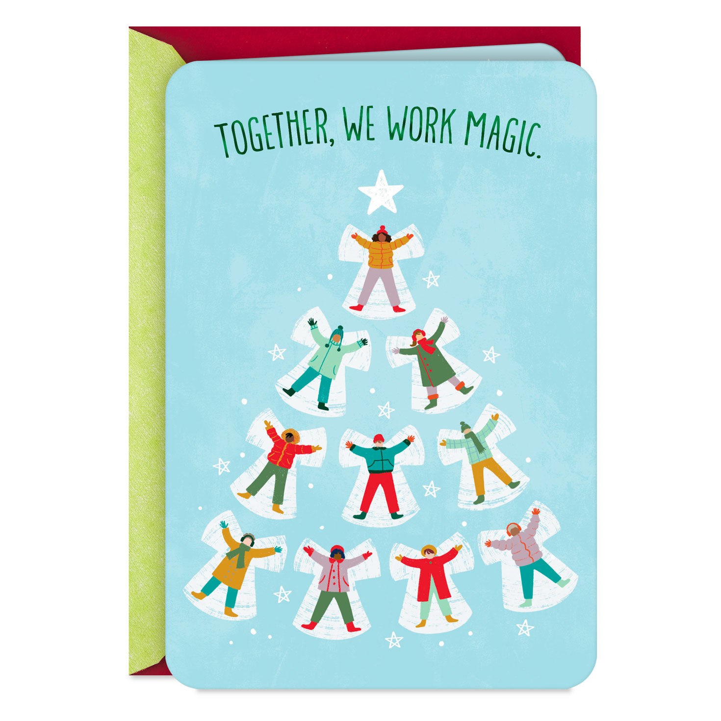 Together, We Work Magic Holiday Card for Coworker