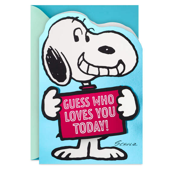 Peanuts® Guess Who Loves You Funny Birthday Card