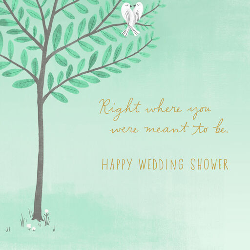 Life Brought You Together Lovebirds Wedding Shower Card, 