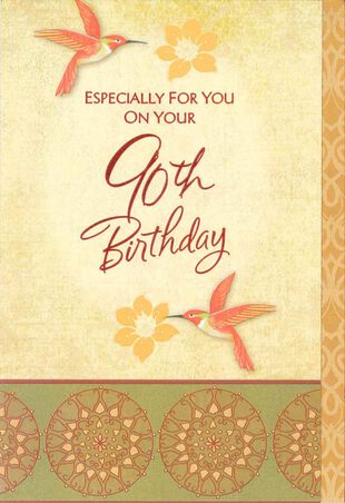 90th Birthday Card Card Design Template