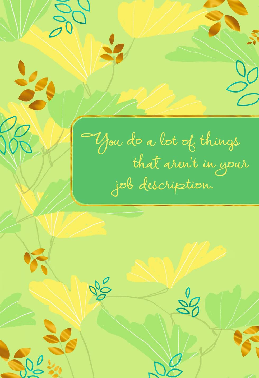 Beyond Job Description Administrative Professionals Day Card