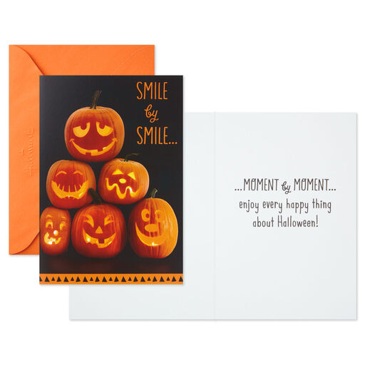Jack-o'-Lanterns and Witches Assorted Halloween Cards, Pack of 8, 