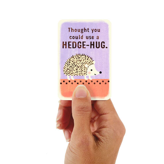 3.25" Mini Hedge-Hug Thinking of You Card