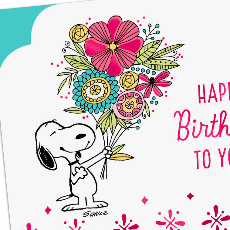 Peanuts® Smiles and Fun, Snoopy Birthday Card for Her - Greeting Cards | Hallmark peanuts-smiles-and-fun-snoopy-birthday-card-for-her-greeting-cards-hallmark