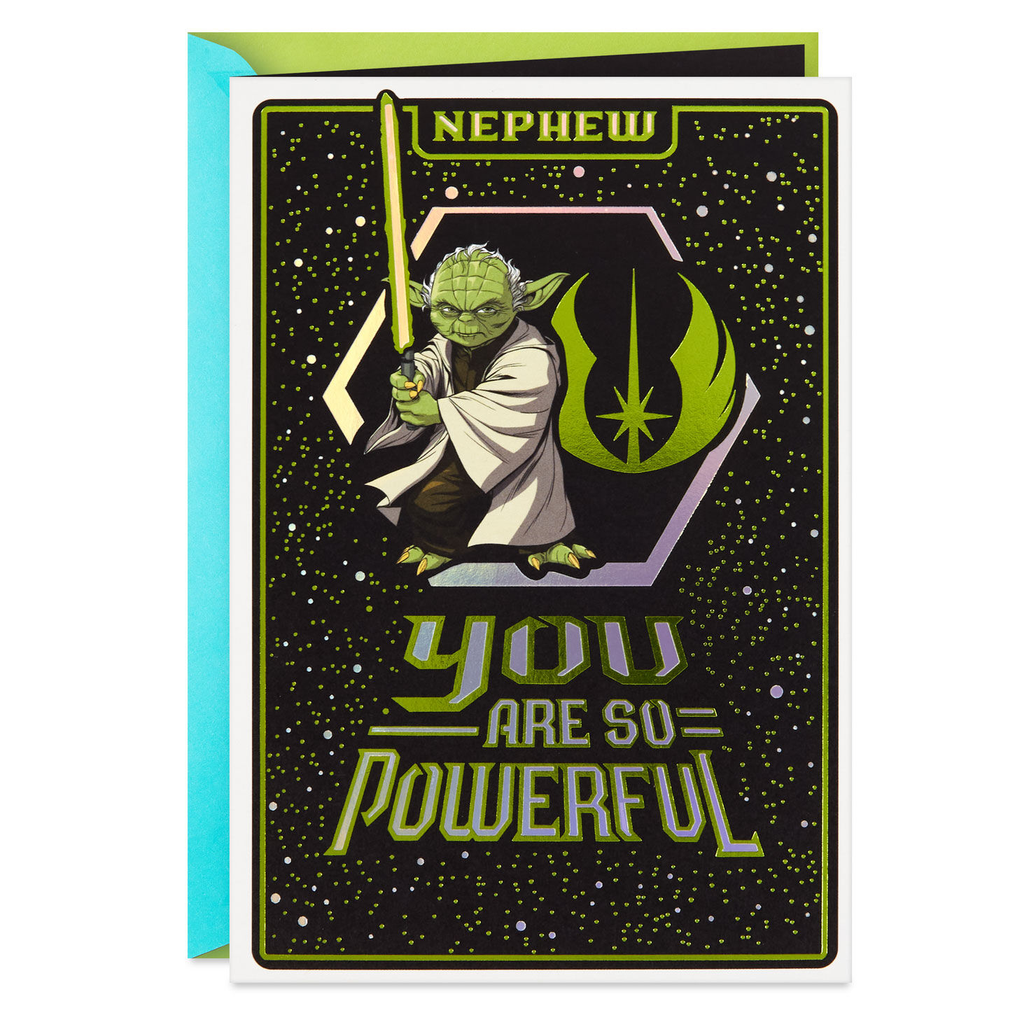 Star Wars™ Yoda™ Force for Good Birthday Card for Nephew