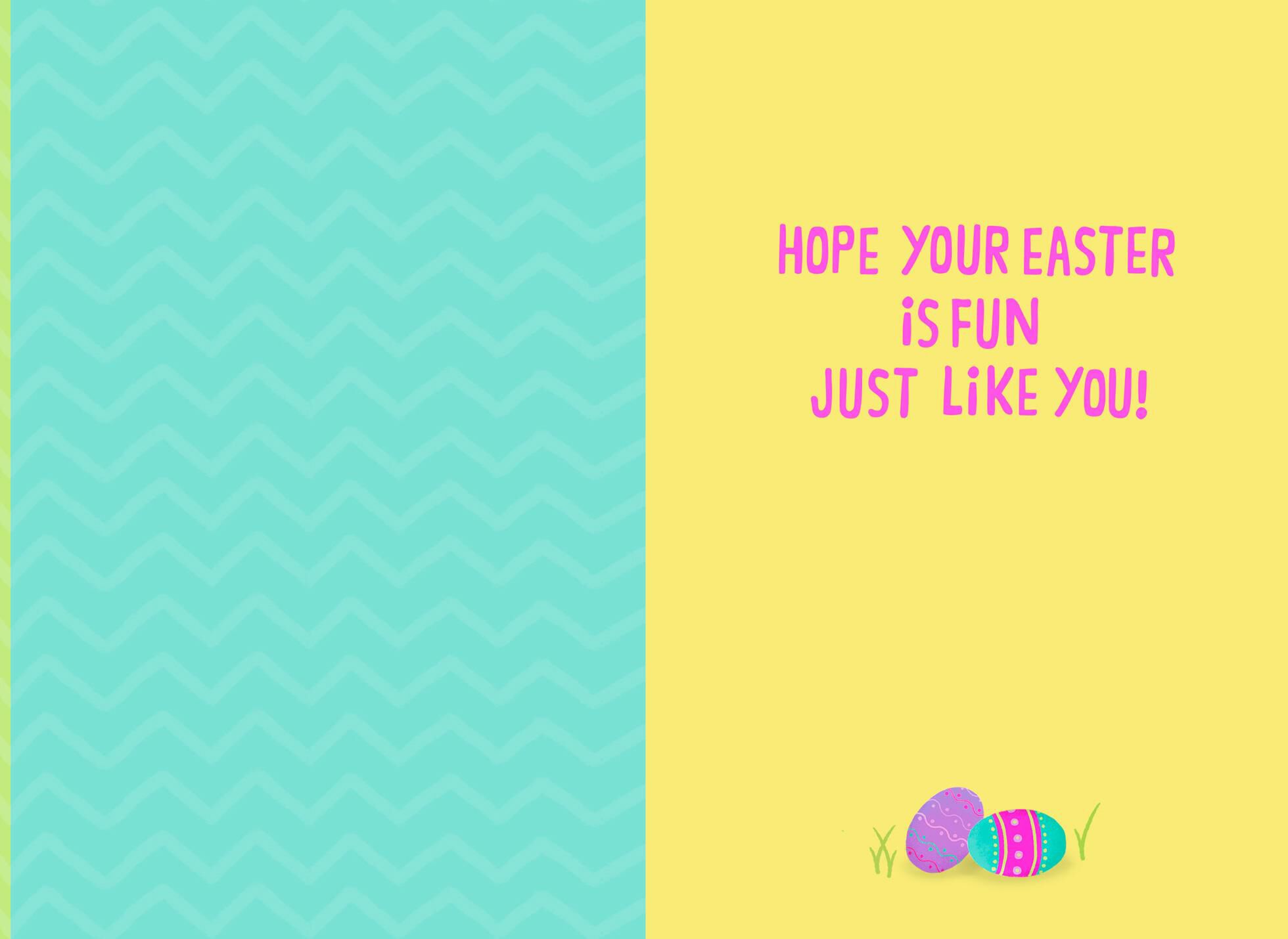 Fuzzy Duckling Quack Me Up Easter Card for Kids