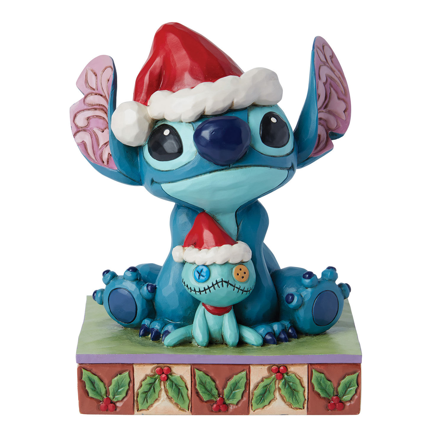 Jim Shore Disney Santa Stitch With Scrump, 5.5"