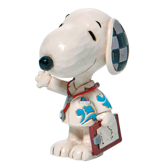 Jim Shore Peanuts Mini Snoopy Medical Professional Figurine, 3"