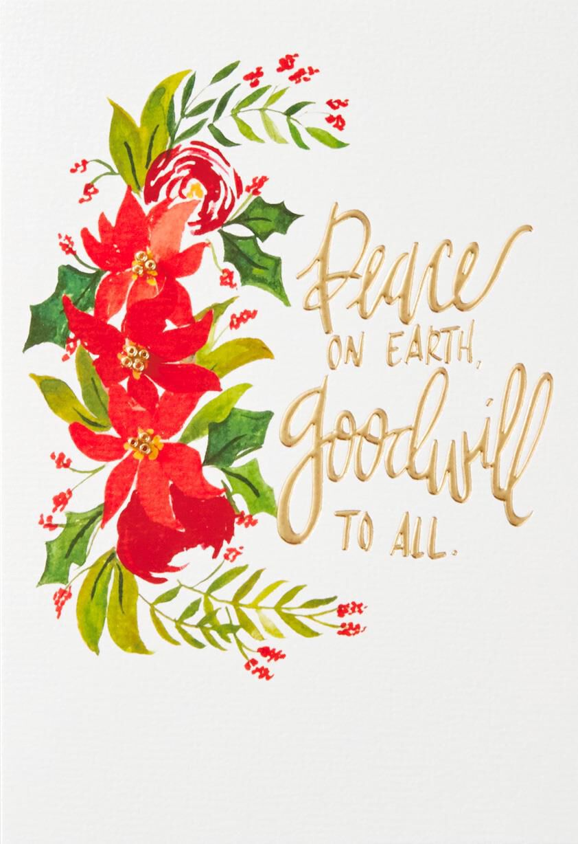 Blessings Wreath Christmas Card