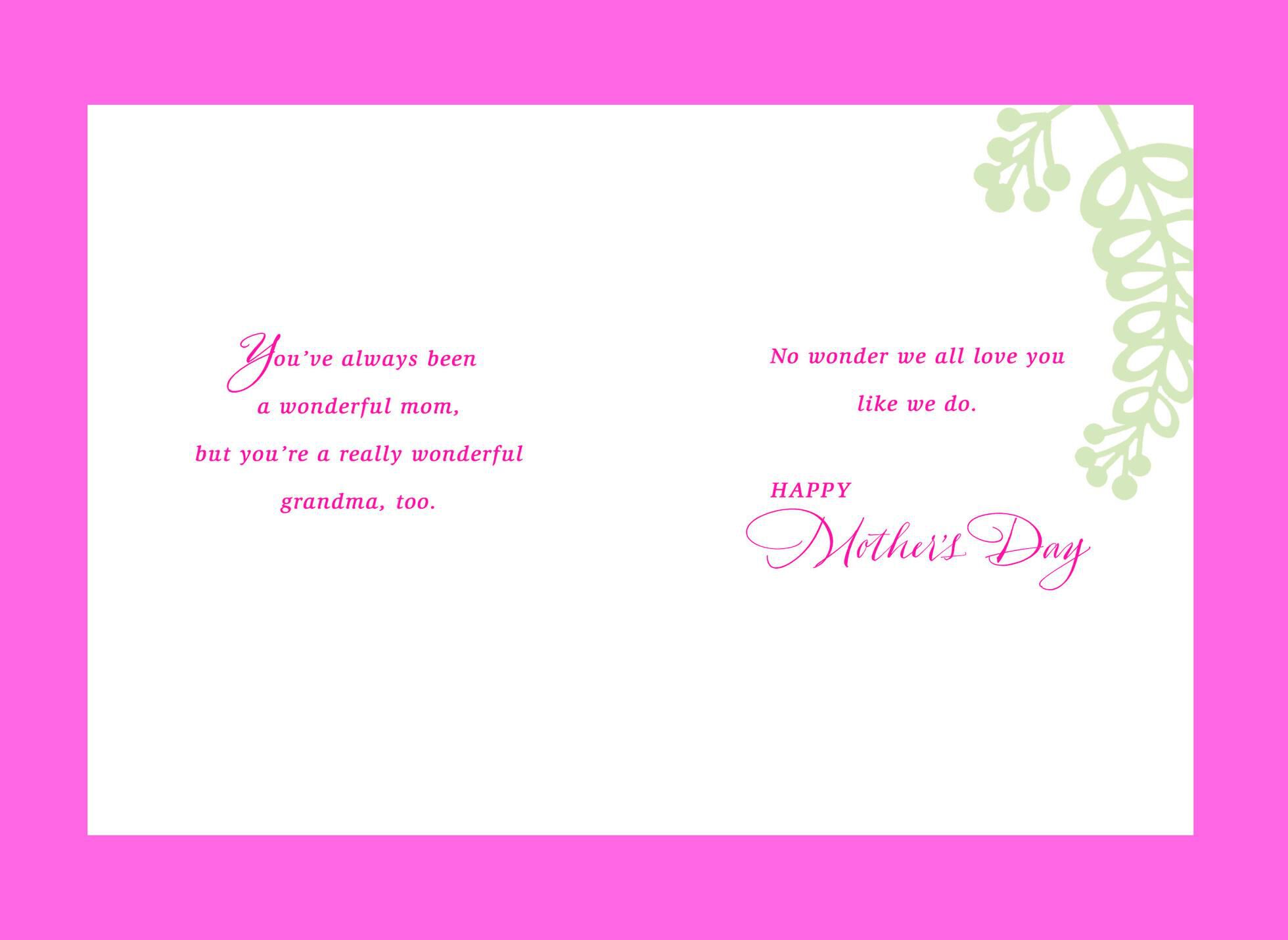 For a Wonderful Woman Mother's Day Card From Family