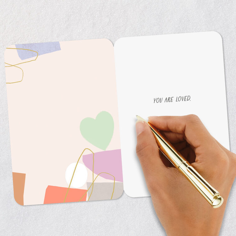 Heart and Abstract Shapes Love Card Signing card image number 6