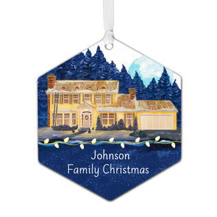 National Lampoon's Christmas Vacation™ The Griswold House Metal Personalized Ornament, Custom Text