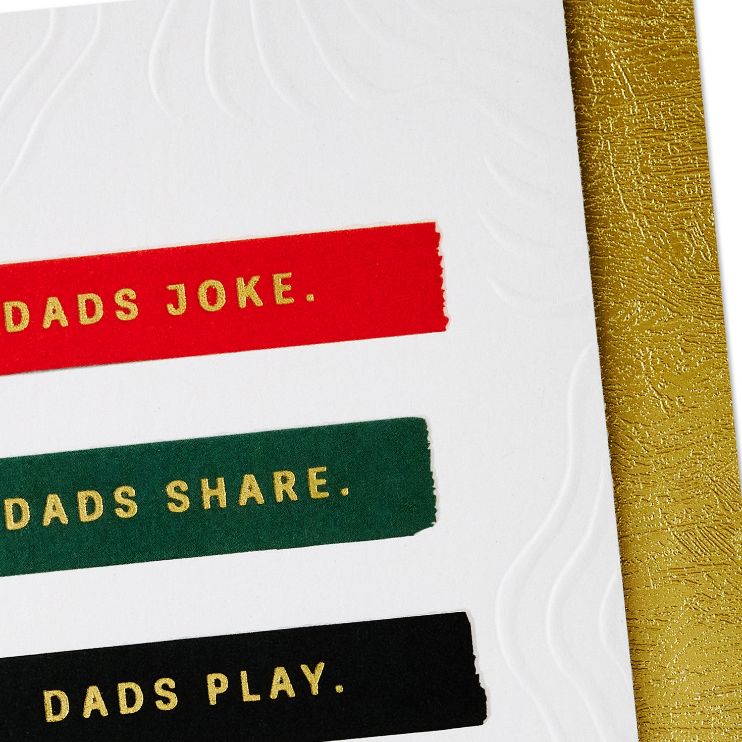 Earthy Stripes and Contour Lines Father's Day Card Card Front Detail image number 4
