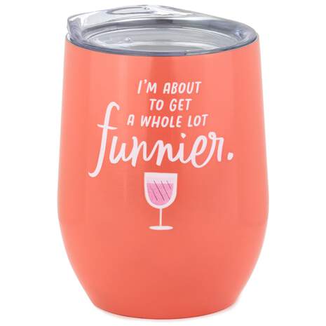 A Whole Lot Funnier Stainless Steel Stemless Wine Tumbler, , large