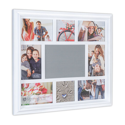 Malden Photo Collage Letterboard White Picture Frame, 18.5x16.5, 