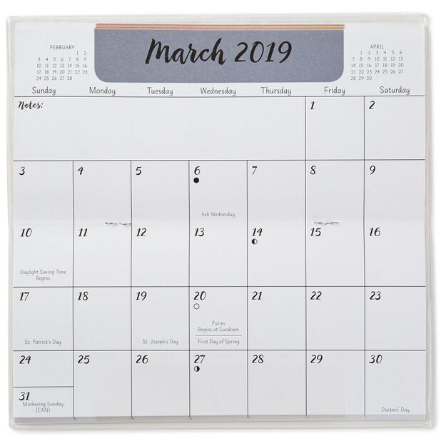mini 2018 calendar