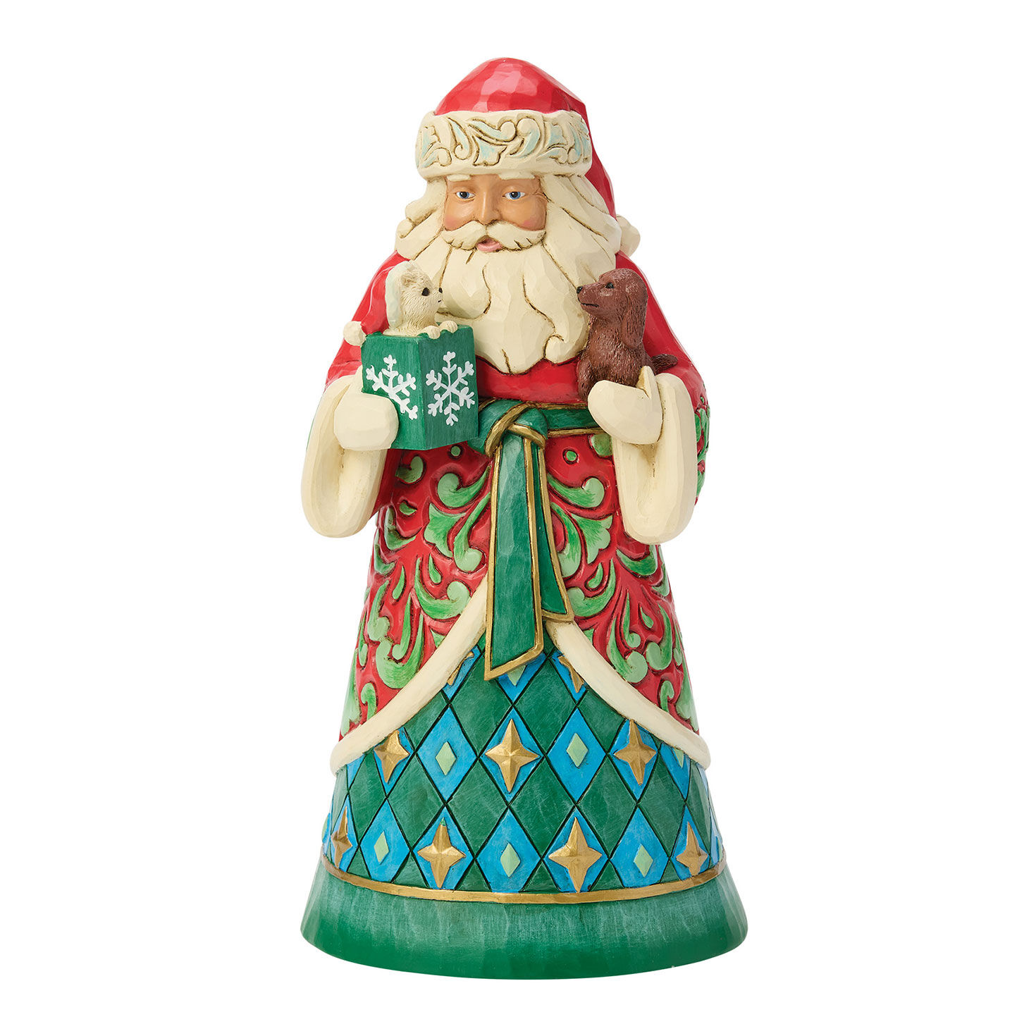 Jim Shore Heartwood Creek Love Is the Greatest Gift Santa Figurine, 8"
