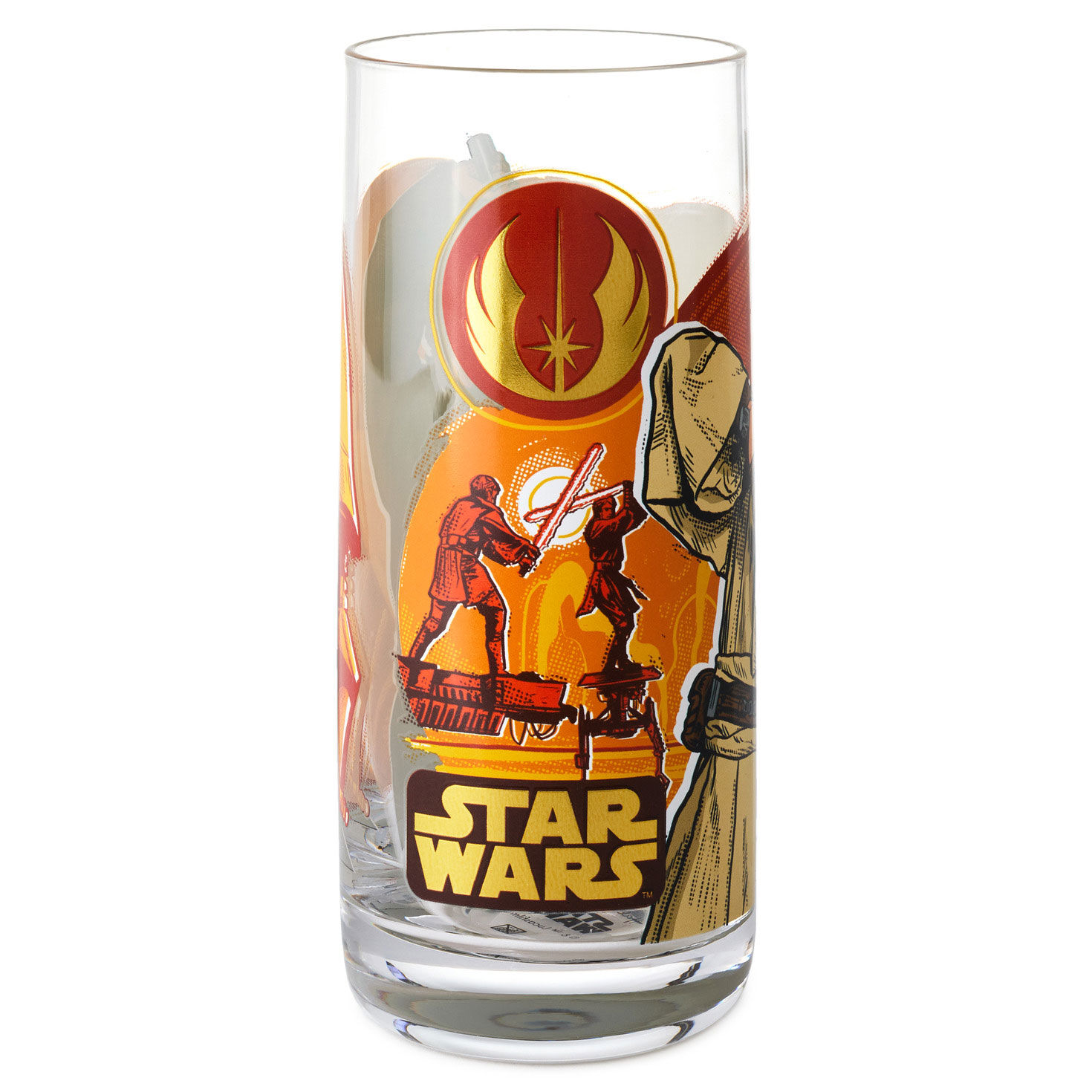 Star Wars Battle on Mustafar Drinking Glass back image number 2