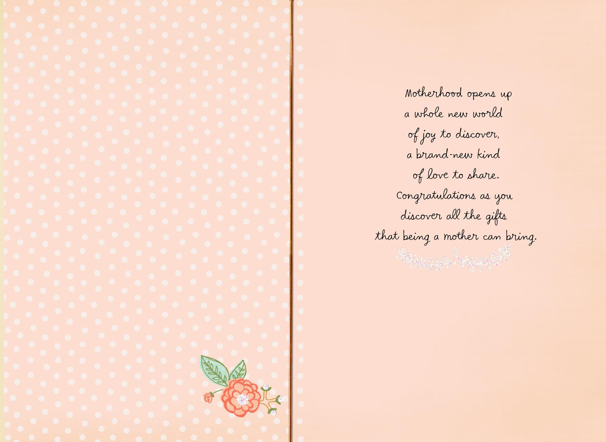 Charming Flowers 1st Mother's Day Card
