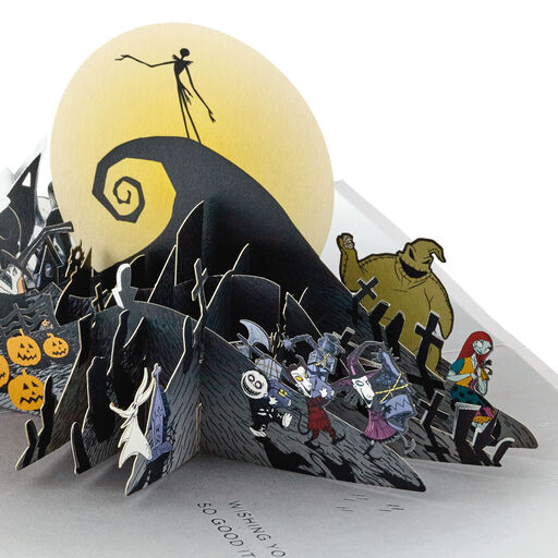 Disney Tim Burton's The Nightmare Before Christmas Happy Nightmares 3D Pop-Up Card, 
