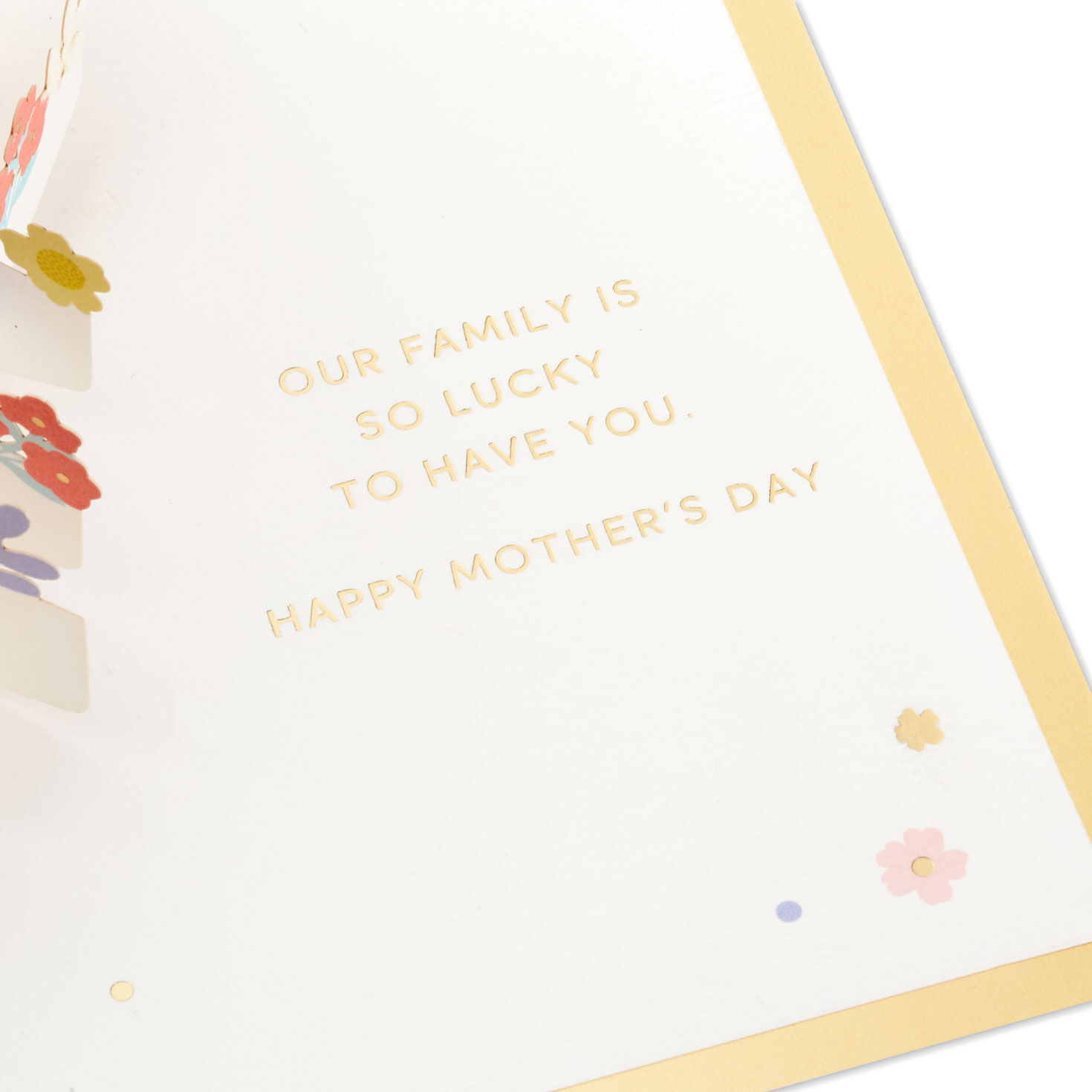 Butterflies and Flowers Pop-Up Mother's Day Card for Mom sentiment image number 3