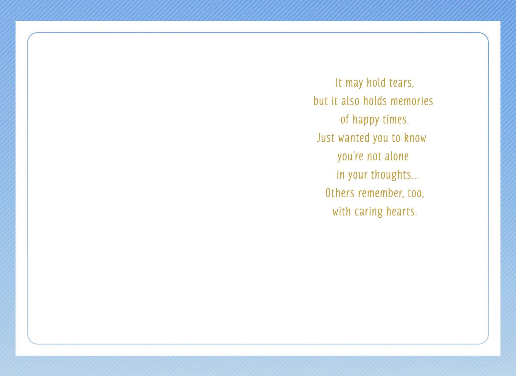 Meadow of Flowers Anniversary of Loss Sympathy Card