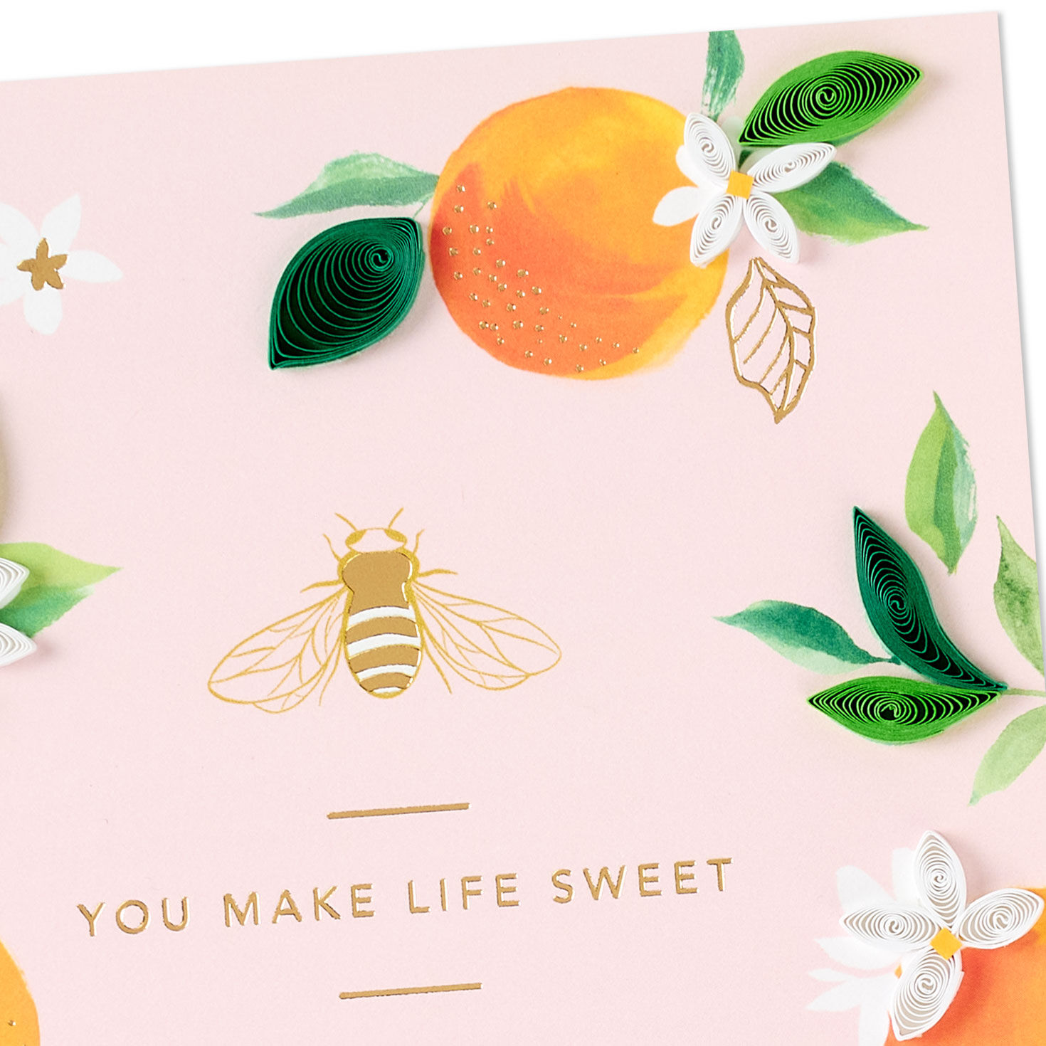 Floral and Blush Quilled Paper Mother's Day Card card front detail image number 4