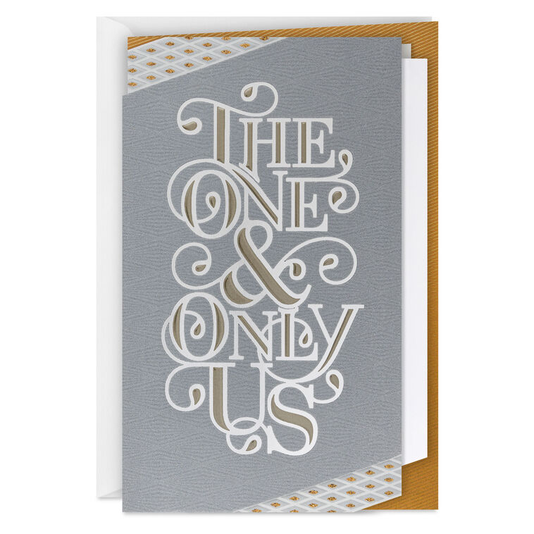 Our Love Is Once in a Lifetime Romantic Anniversary Card