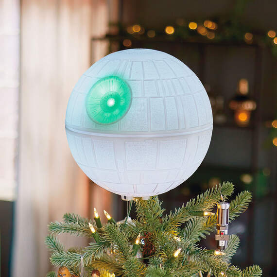 Star Wars: A New Hope™ Collection Death Star™ Musical Tree Topper With Light, , large image number 2