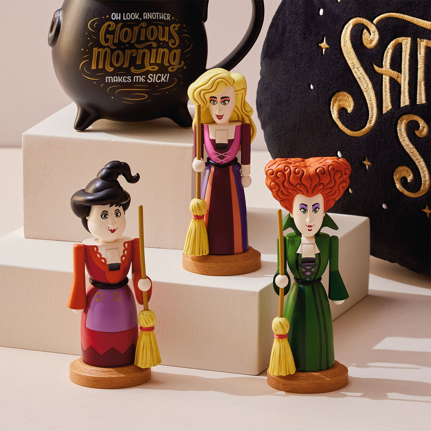 Disney Hocus Pocus Sanderson Sisters Nutcracker Mini Figurines, Set of 3