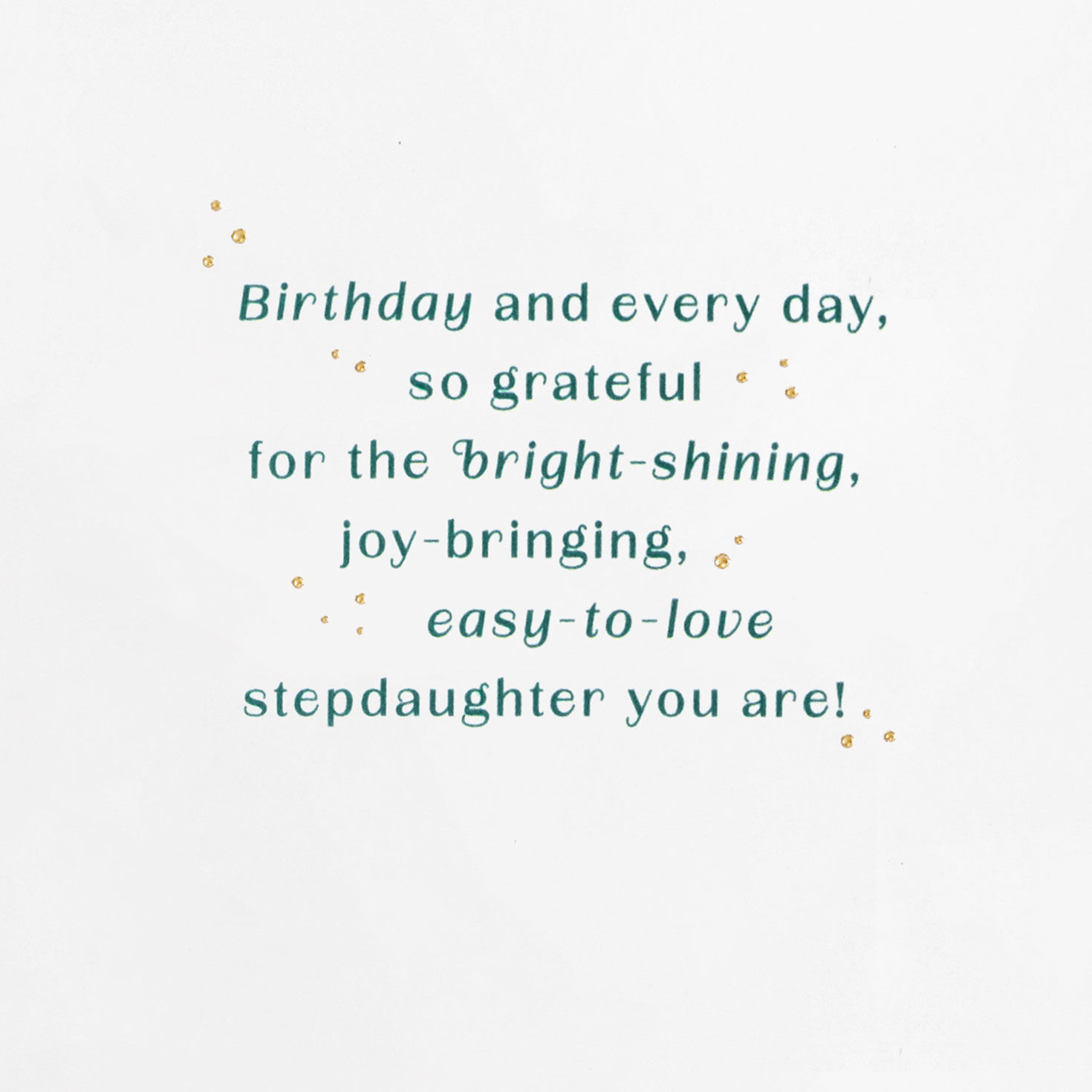 Cake With Flowers Stepdaughter Birthday Card Sentiment image number 2