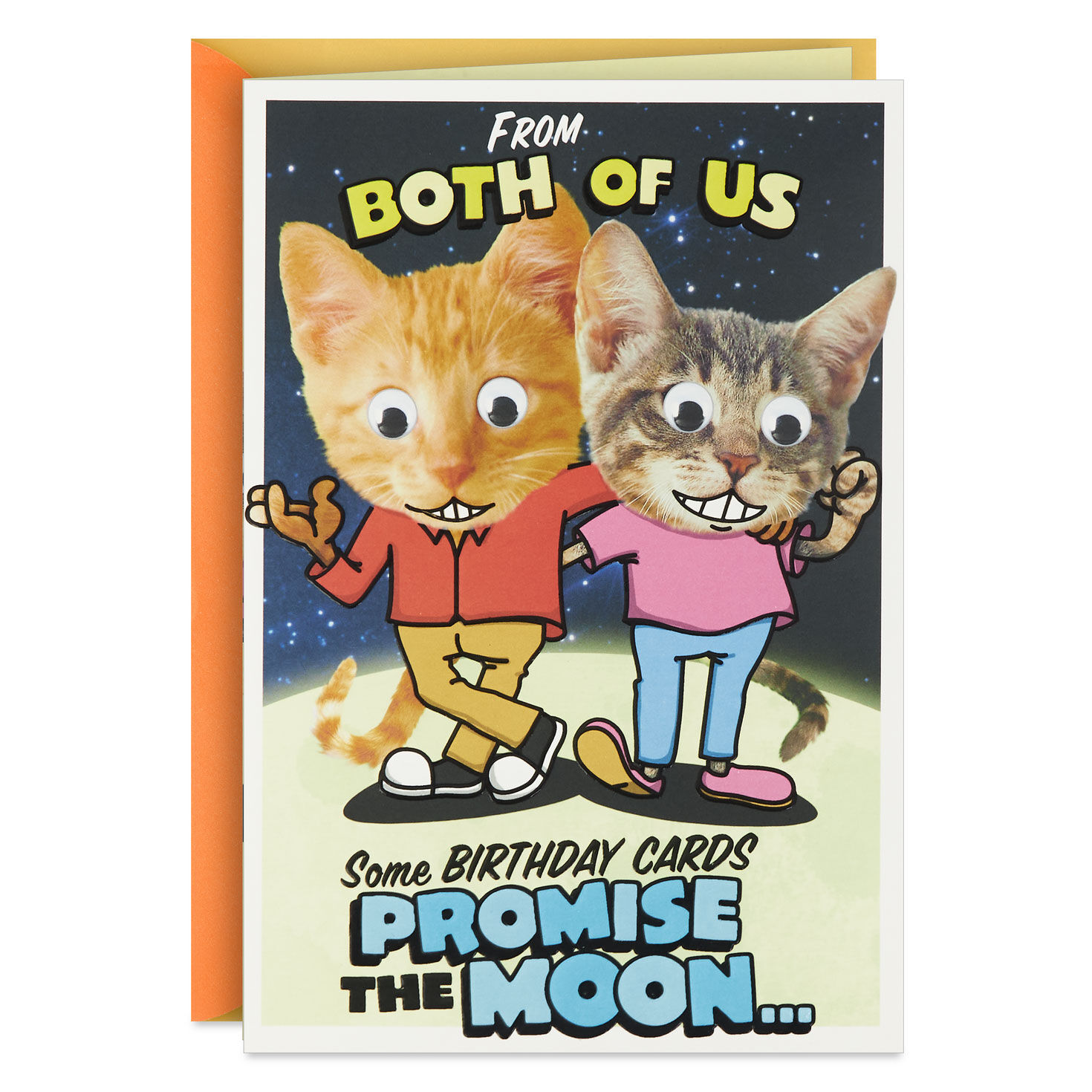 Mooning Cats Funny Pop-Up Birthday Card From Both