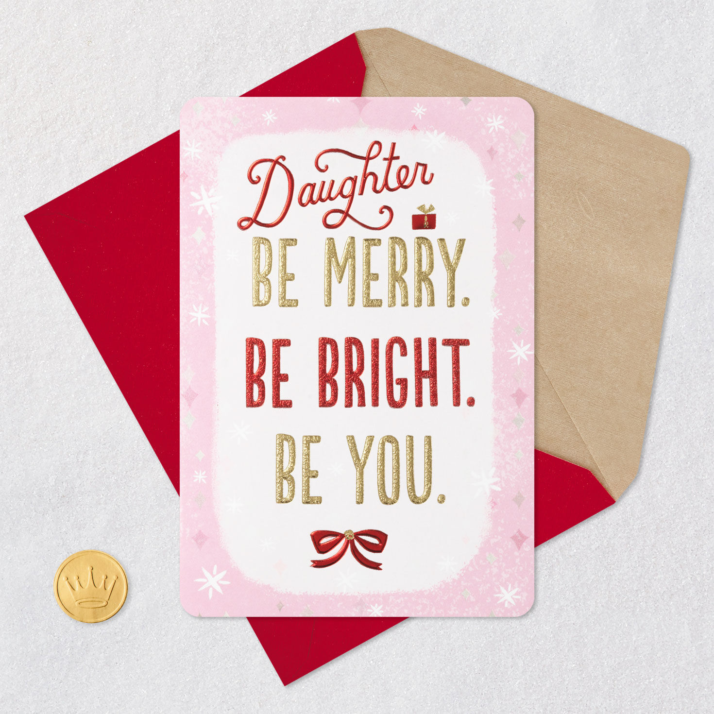 Be Merry, Be Bright, Be You Christmas Card for Daughter for only USD 3.99 | Hallmark
