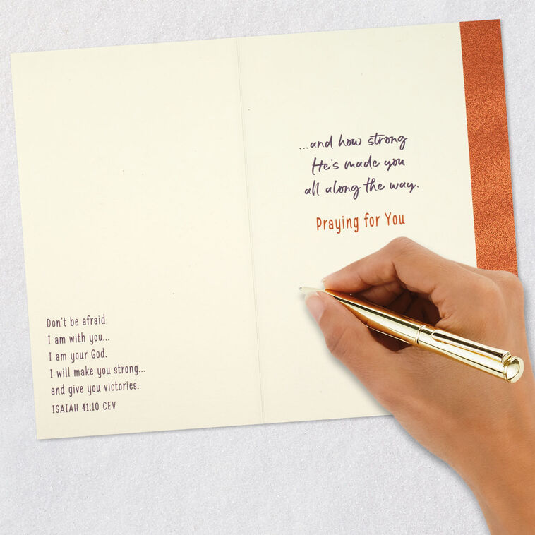 Sunset Clouds Religious Encouragement Card Signing card image number 7
