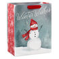 Snowman in Red Scarf and Hat Medium Gift Bag Front image number 1
