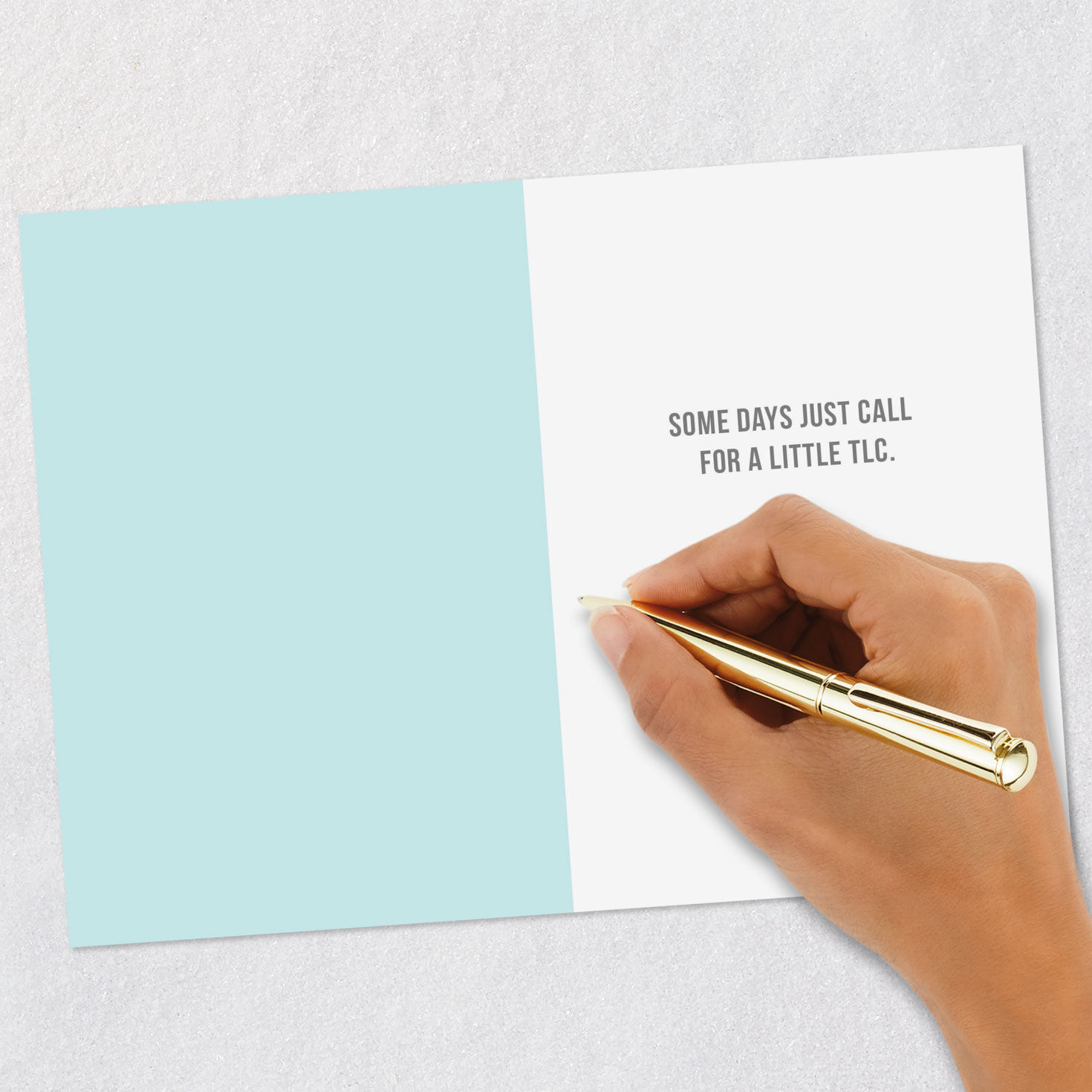 Spa Cat in Pink Towel Funny Card for Her Signing card image number 6