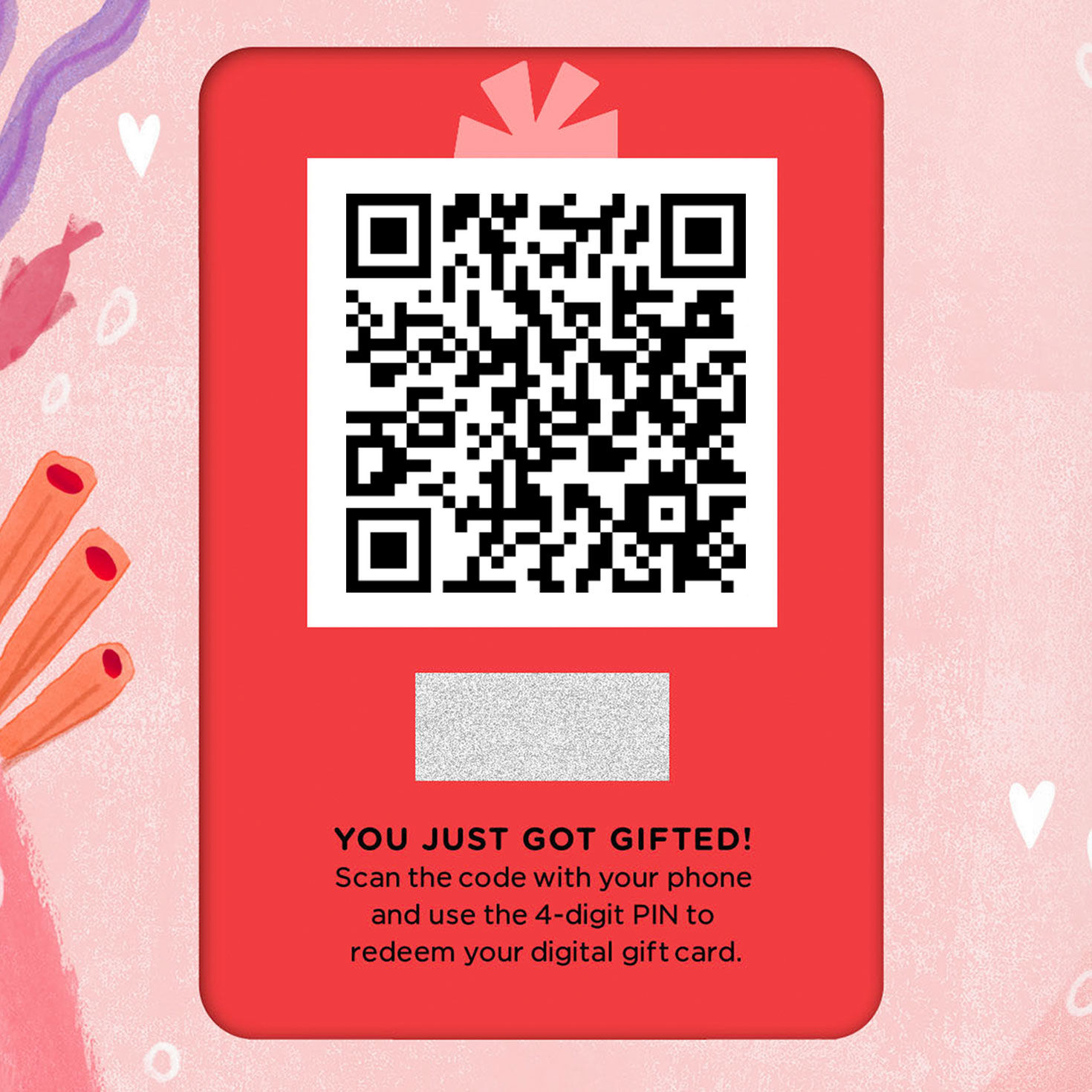 Lobsters Romantic Valentine's Day Gift Card Greeting QR code  image number 7