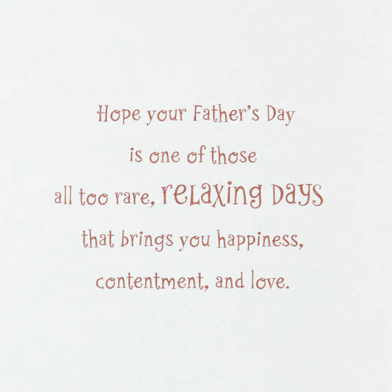 Happiness, Contentment and Love Father's Day Card, , large image number 3