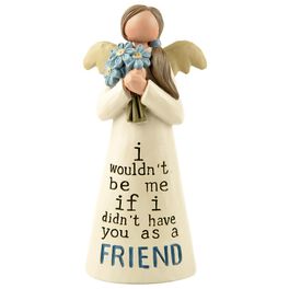 Friend Angel With Flower Bouquet Figurine, Friend Angel With Flower Bouquet Figurine, , large