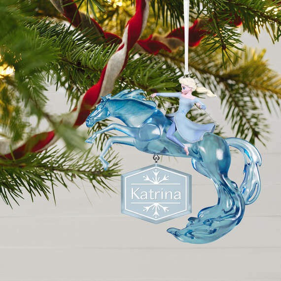 Disney Frozen 2 Elsa and Nokk Personalized Ornament, , large image number 2