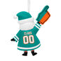 Miami Dolphins Santa Fan Christmas Ornament back image number 6