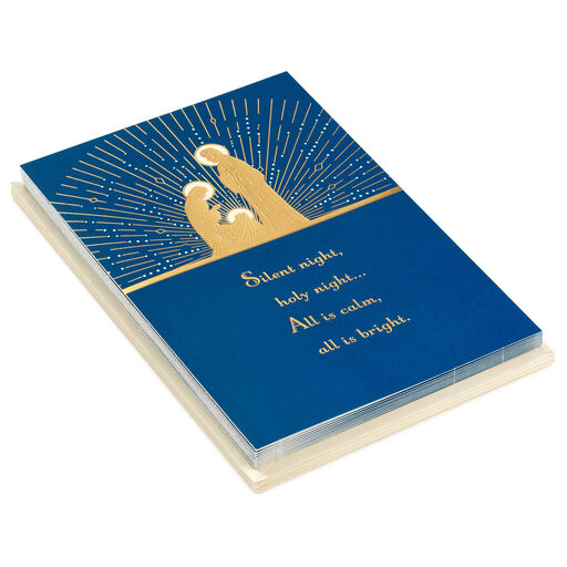 Holy Family on Navy Boxed Christmas Cards, Pack of 10, 