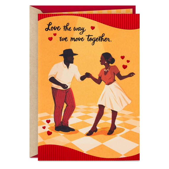 Love the Way We Move Together Romantic Valentine's Day Card, , large image number 1