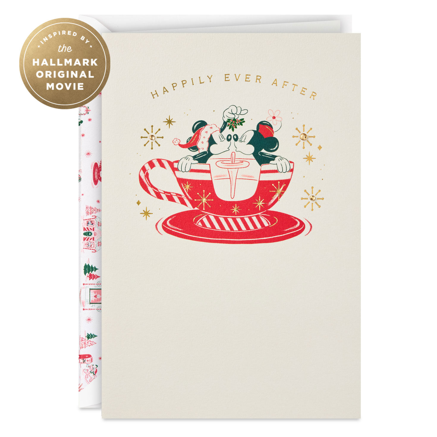 Hallmark + Disney Holiday Ever After Christmas Dreams Romantic Christmas Card