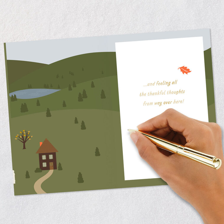 House and Trees Across the Miles Thanksgiving Card Signing card image number 6