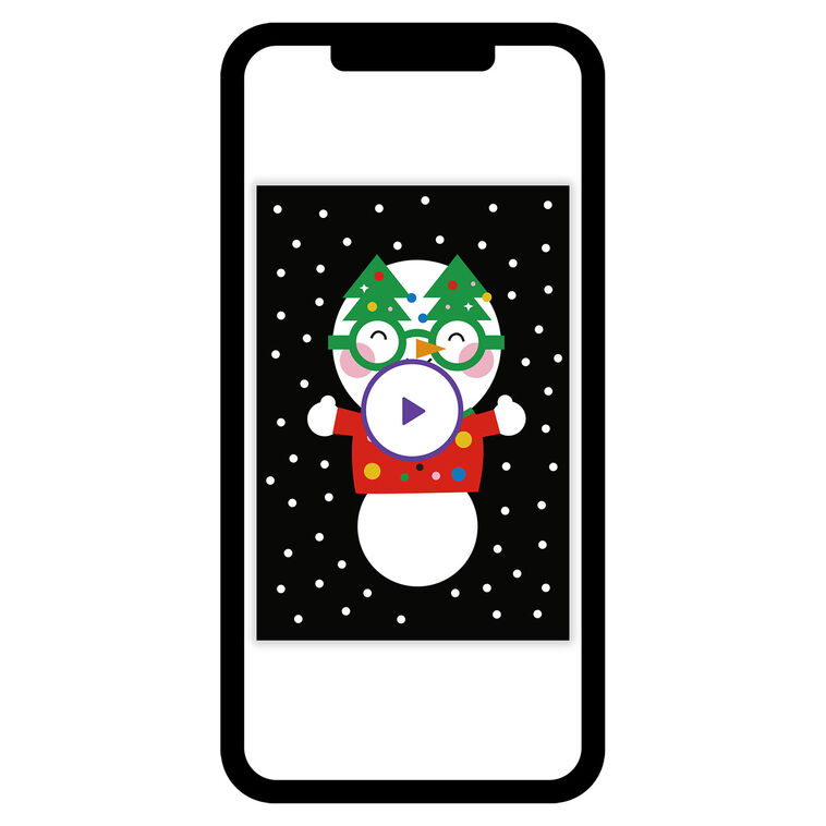 Modern Snowman Holiday eCard