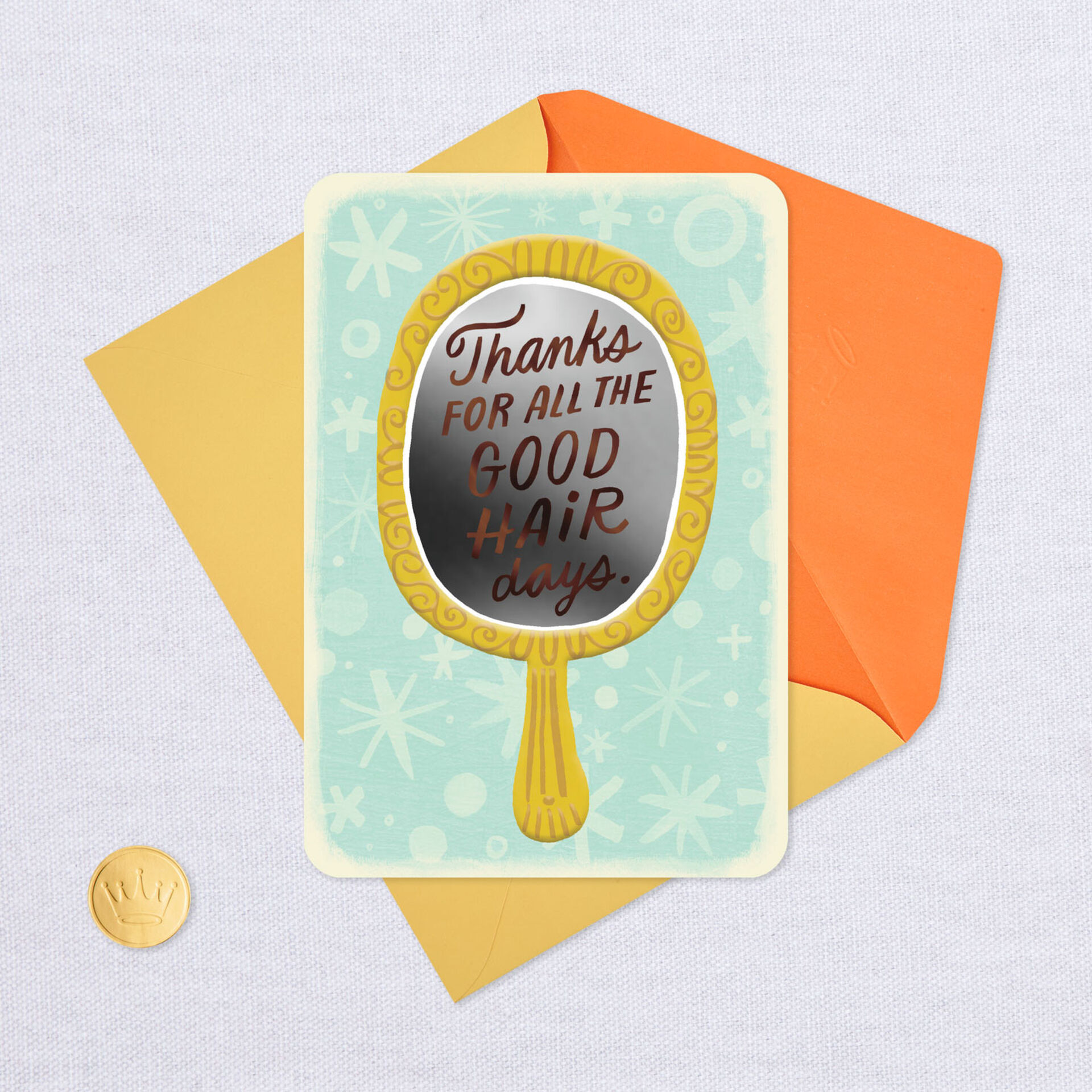 Good Hair Days Thank You Card for Hair Stylist - Greeting Cards - Hallmark