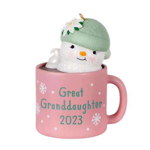 Great-Granddaughter Hot Cocoa Mug 2023 Ornament, 