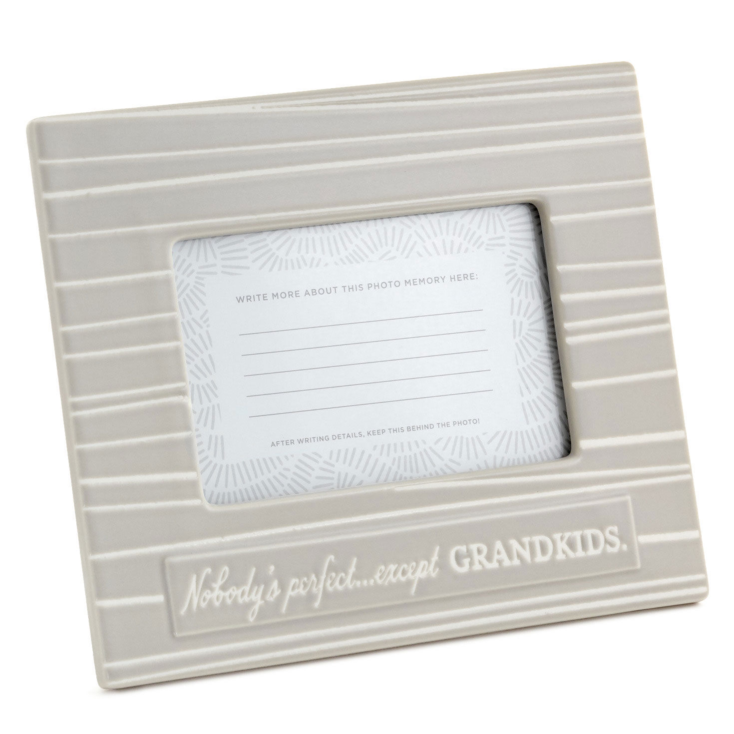 Nobody's Perfect Except Grandkids Picture Frame, 4x6